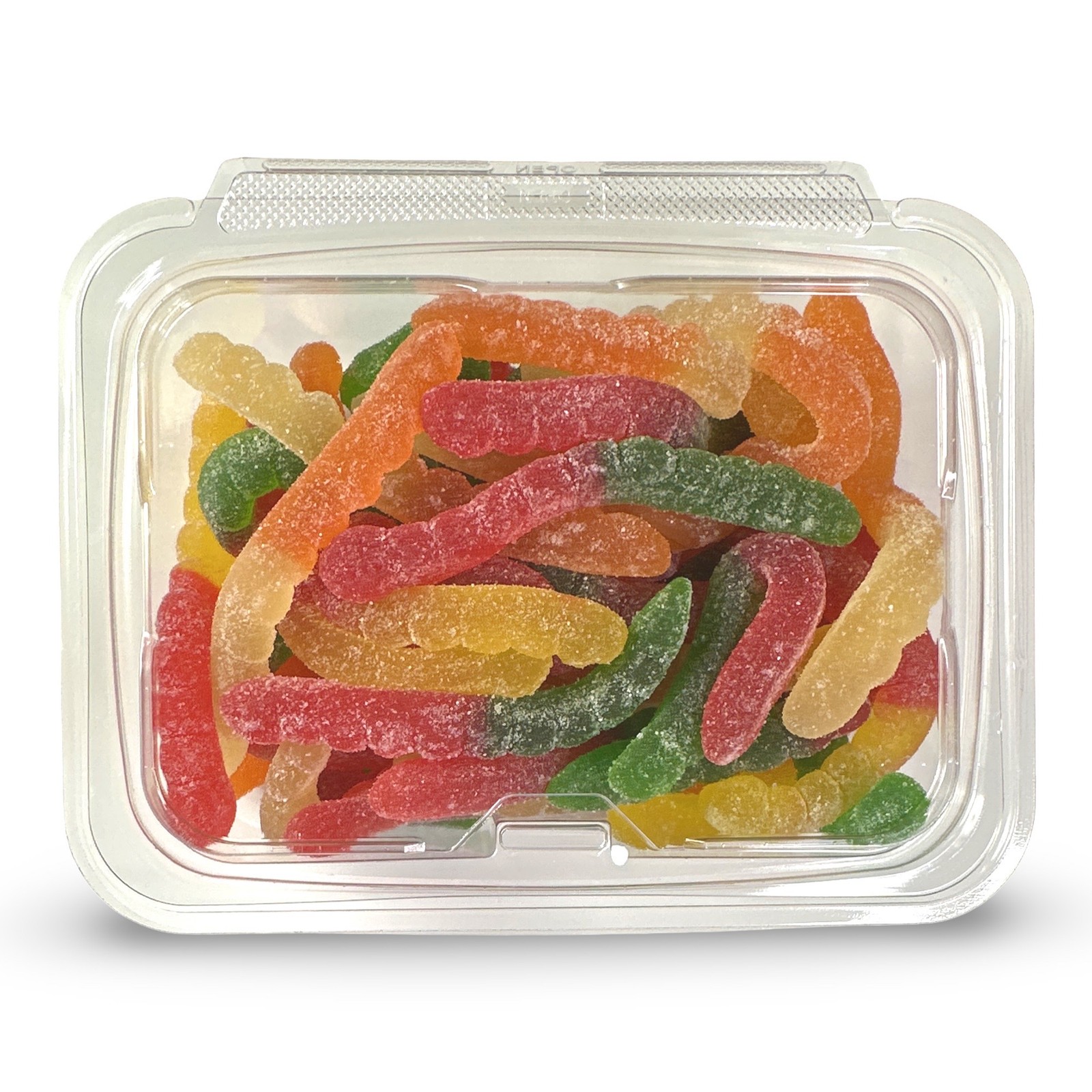 Fruity Flavorful Colorful Nostalgic Gummy Worms Candy, 1 Lb. Tub