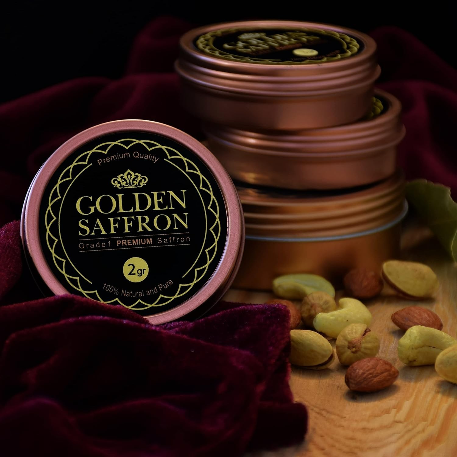 Finest Pure All Red Saffron Threads, Grade A+ Super Negin, Non-GMO Verified….