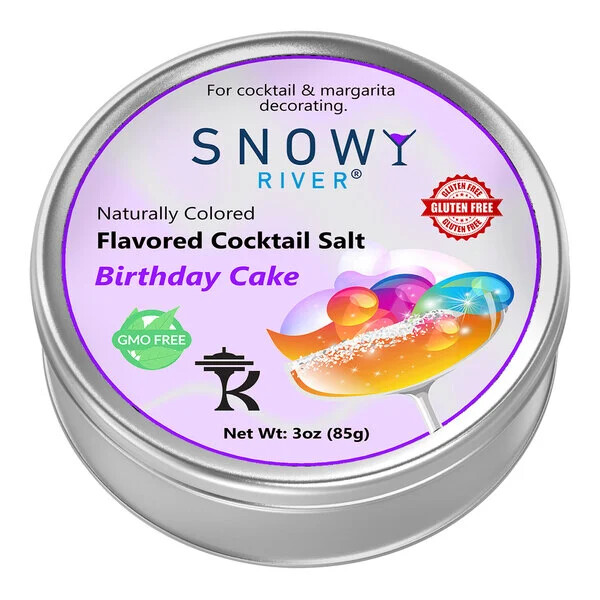 Snowy River Cocktail Rimming Salt 3 oz. (select flavor below)