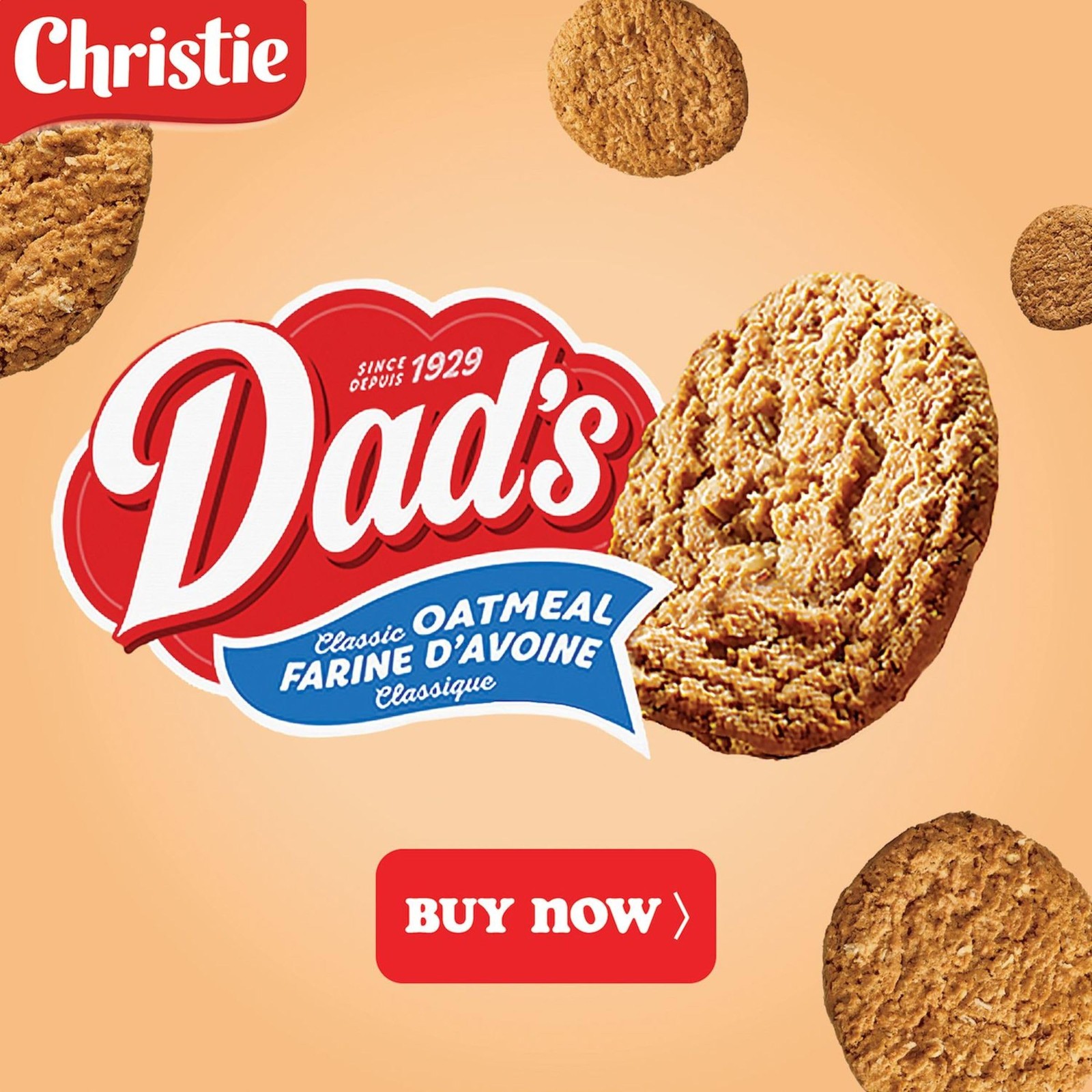Dad’s Oatmeal Original Cookies, 320g 11.28 Ounce (Pack of 1)