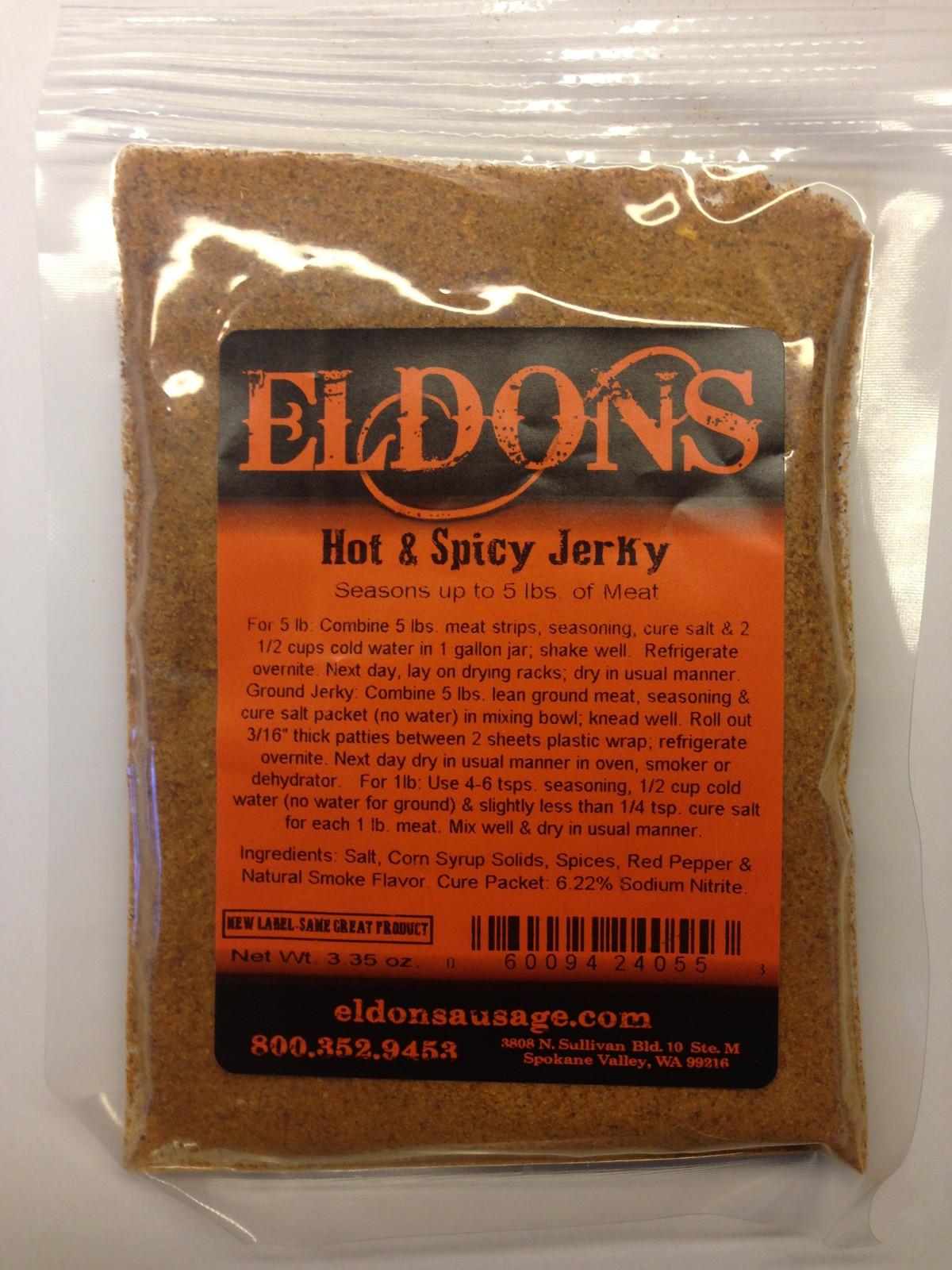 Hot and Spicy Jerky Seasoning Spice with Cure – Seasons 5 Pounds # 4055