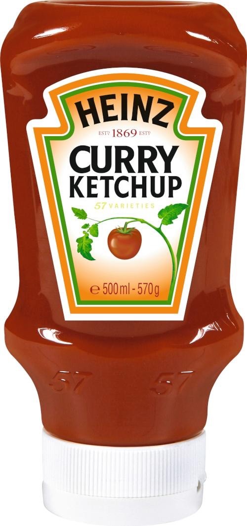 HEINZ CURRY KETCHUP in a squeeze bottle -XL 500ml/16.9 fl oz-FREE SHIPPING