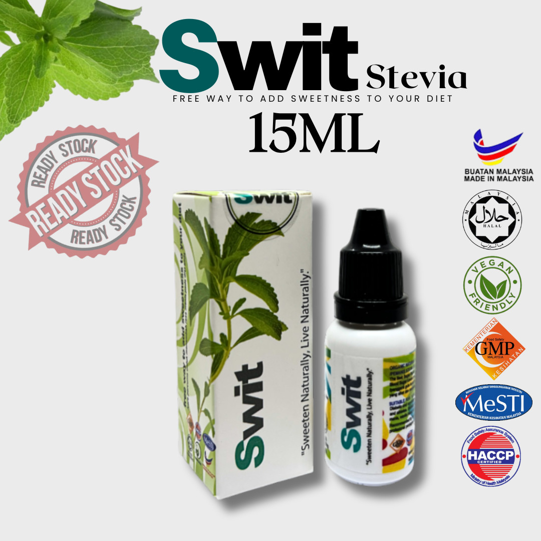 SWIT Stevia 15ml Original Stevia Extract Halal Product Malaysia
