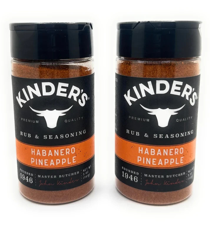 Kinder’s® Habanero Pineapple Barbecue BBQ Rub & Seasoning, 5 oz (2 Pack)
