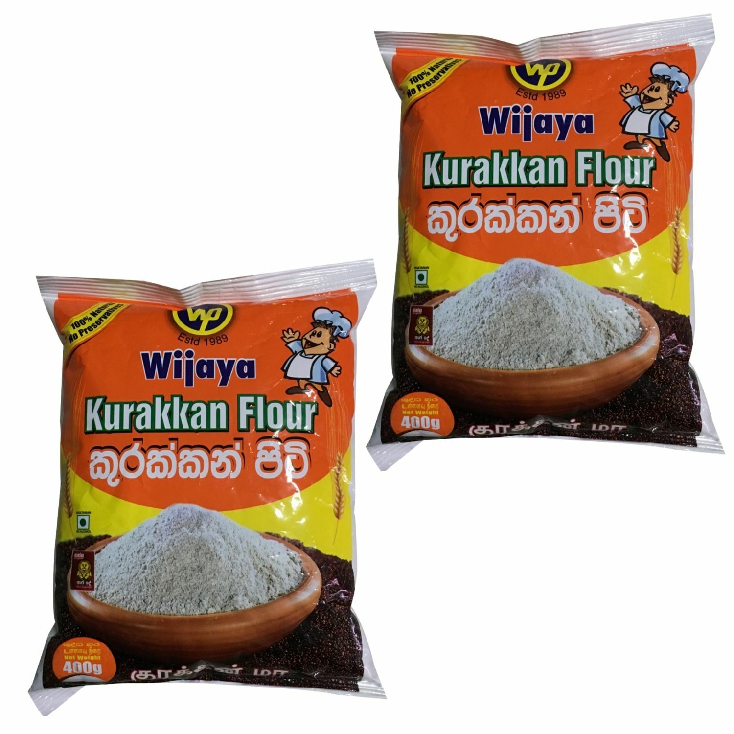 100%Pure Premium Quality Kurakkan Flour Sri Lanka 400g