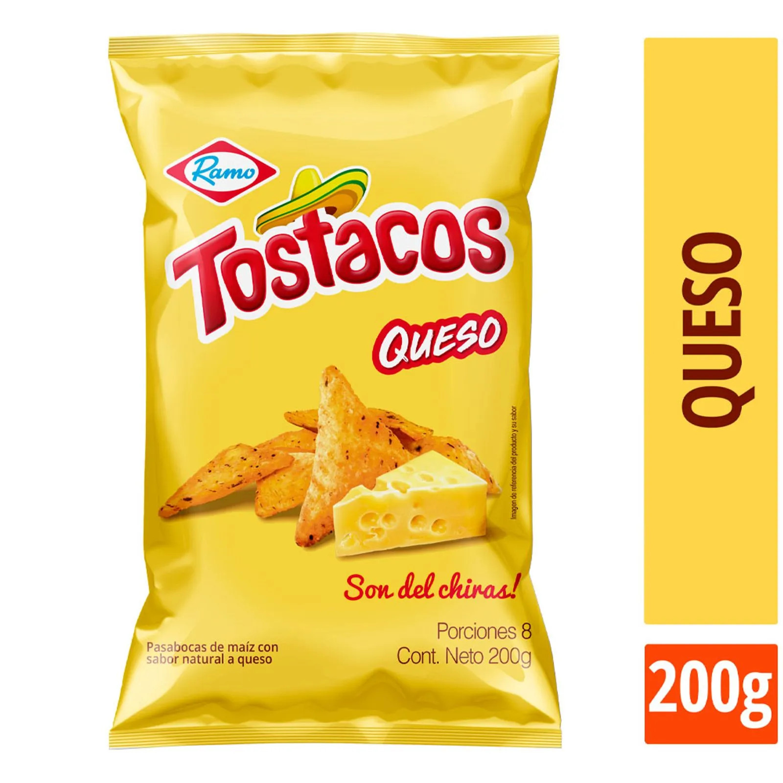 Colombian Tostacos chesse flavor corn snacks ramo 200g