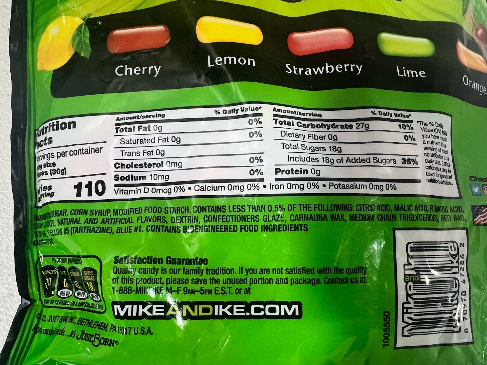 2- Mike and Ike Chewy Assorted Original Fruits (54 oz. Each) BB 3/2026