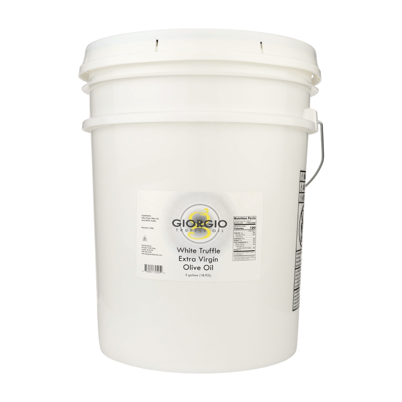 White Truffle Extra Virgin Olive Oil 5 Gallon / 640oz Bulk Food Service