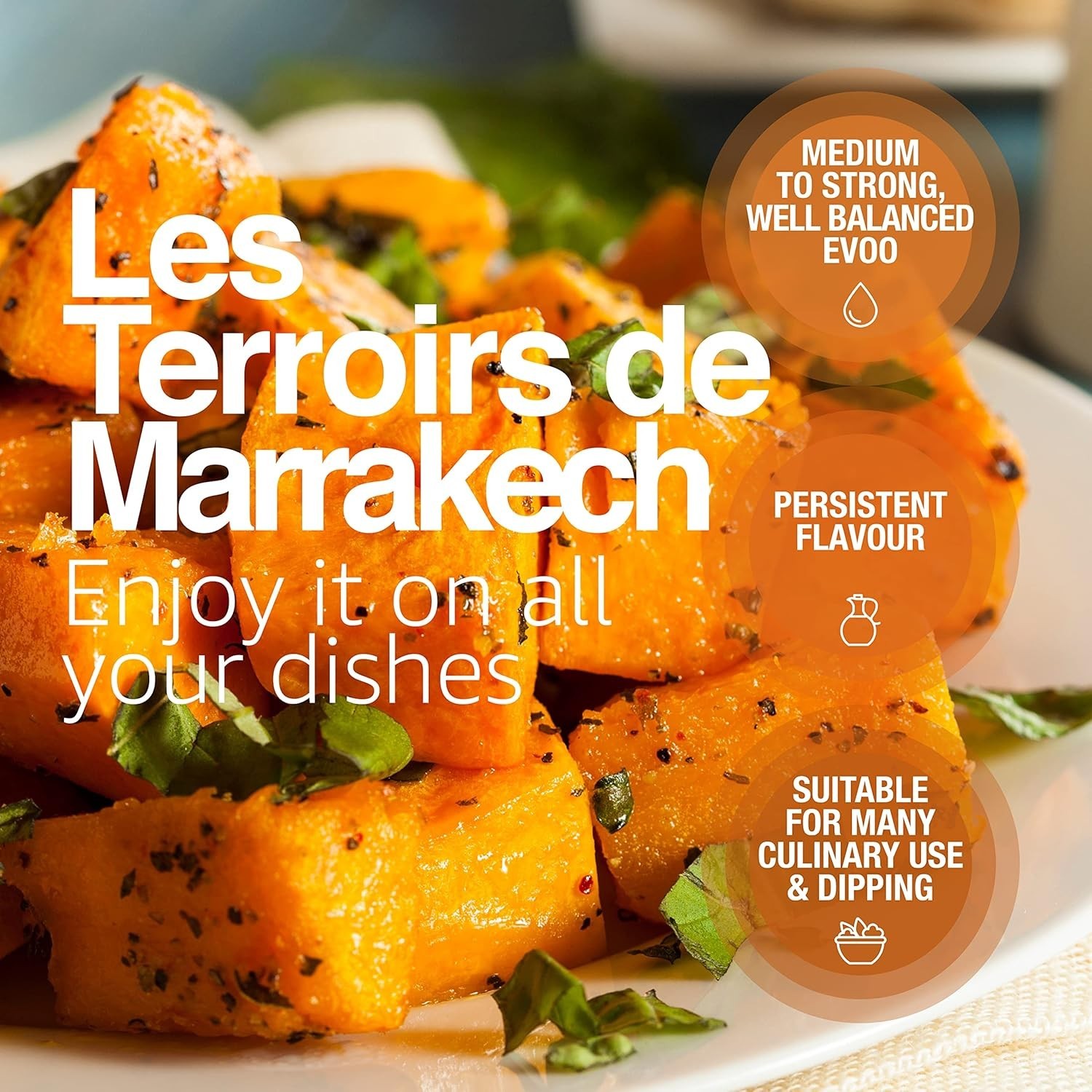Les Terroirs De Marrakech Extra Virgin Olive Oil, 17 Fl Oz (Pack of 1)