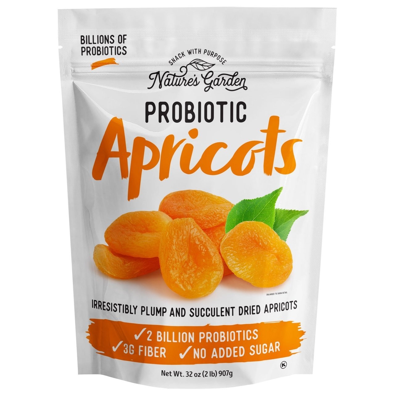 Nature’s Garden Probiotic Apricots Plump Dried Fruit 32 oz