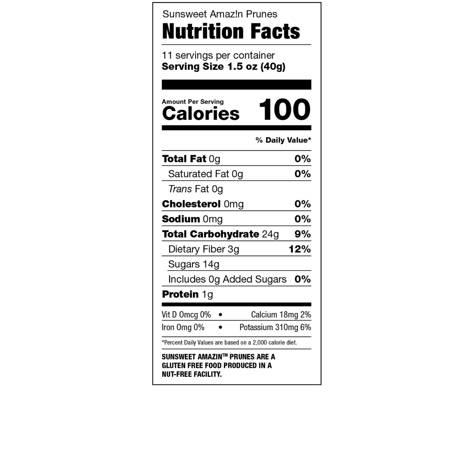 (2 pack) Sunsweet Amazin Pitted Prunes, 16 oz