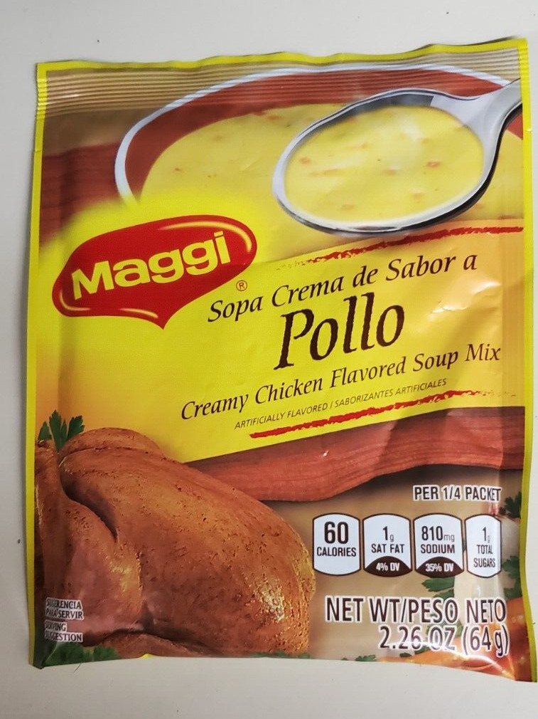 6 PACK CREAMY CHICKEN FLAVORED SOUP MIX /SOPA MAGGI CREMA DE SABOR A POLLO