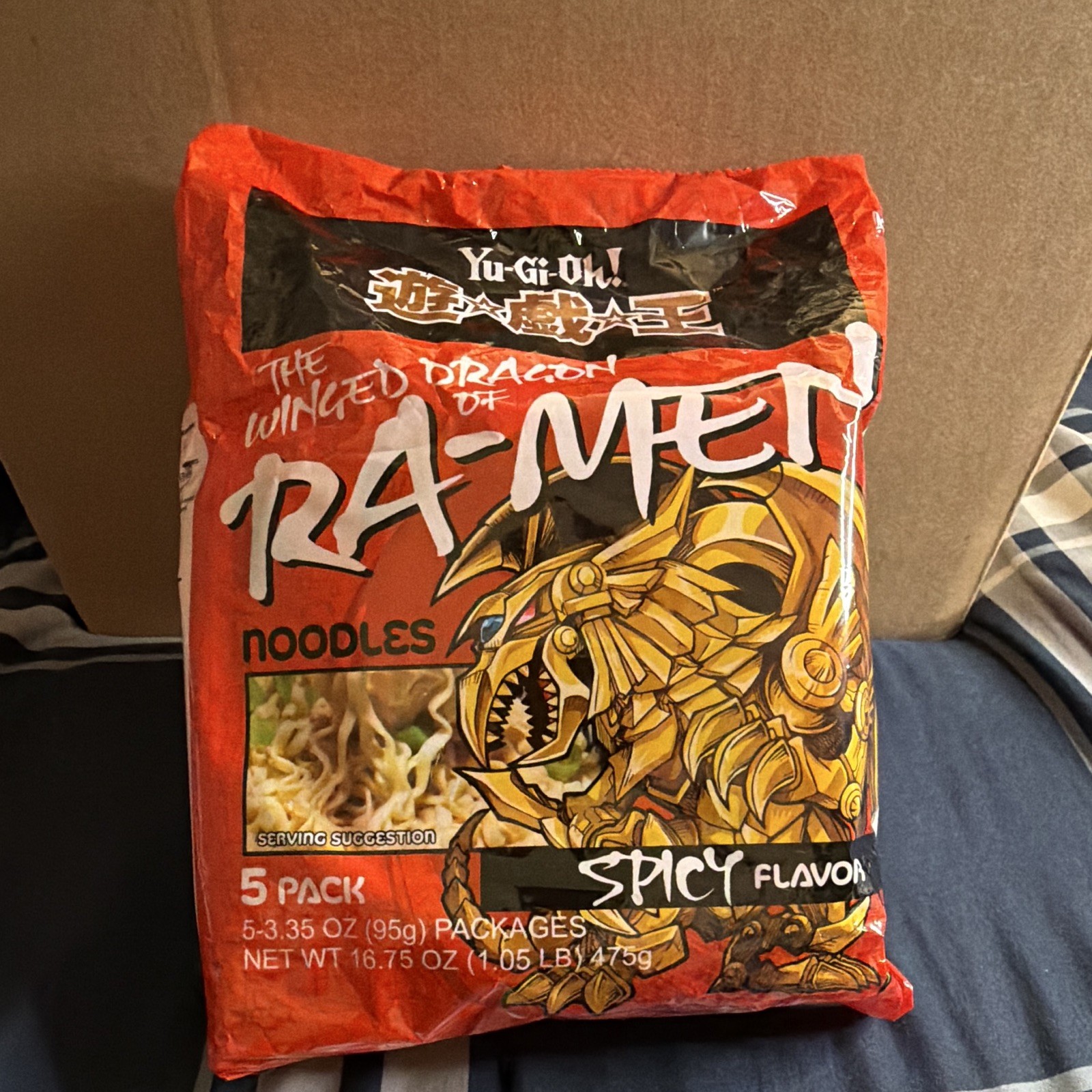 Yu-Gi-Oh! Winged Dragon of Ra-Men Spicy Ramen Noodles 5-Pack