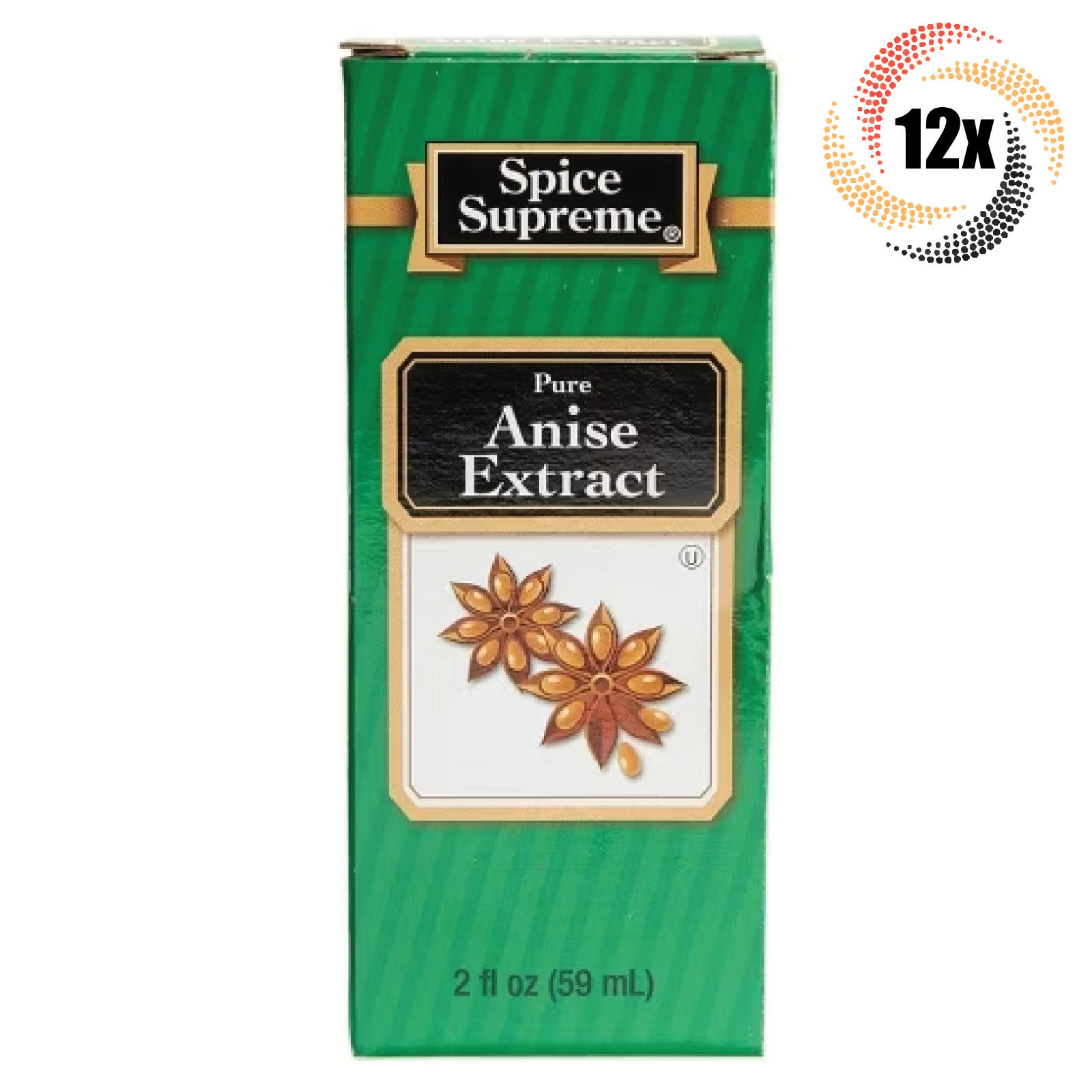 12x Packs Spice Supreme Pure Anise Flavor Extract | 2oz | Fast Shipping