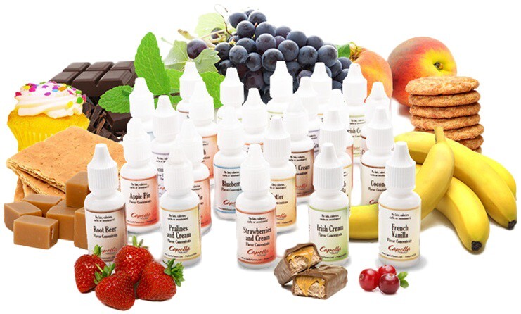 Capella Flavor Drops – 13ml Bottle 135 FLAVORS Water Soluble Flavor Concentrates