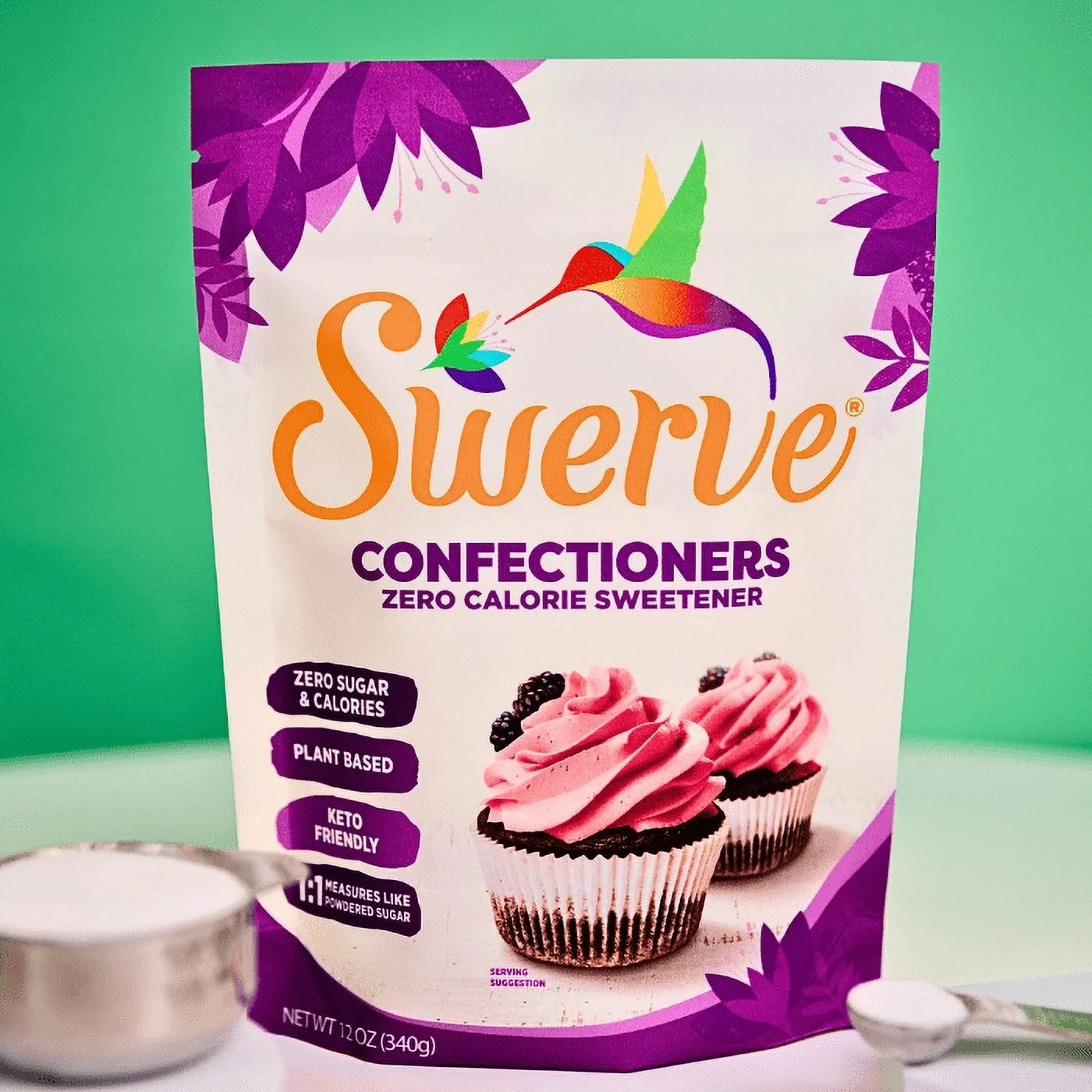 Swerve Sweetener, Confectioner Sugar Replacment, 12 Oz….