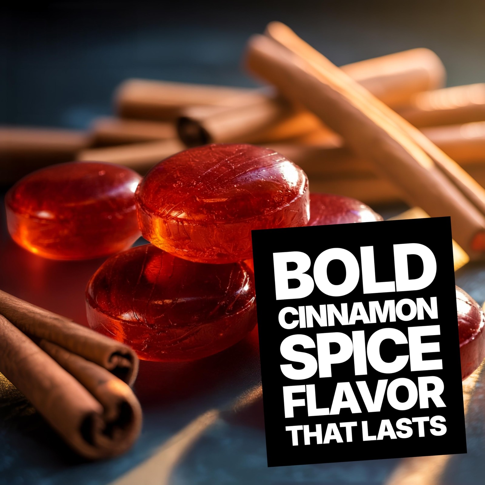 Cinnamon Discs Hard Candy, 1 lb. Bag Individually Wrapped, Old 16 Ounces