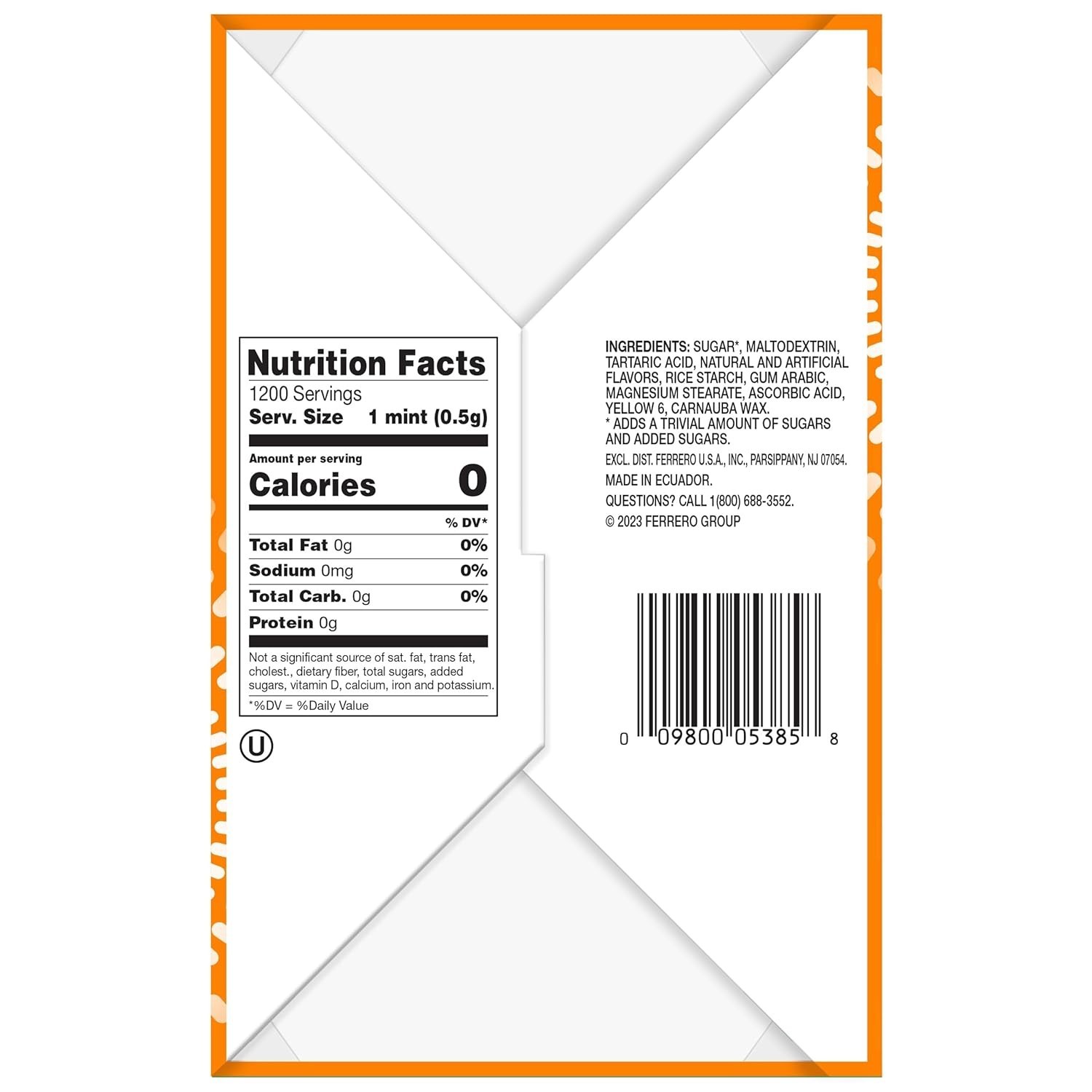 Tic Tac Orange Breath Mints, Big 12 Pack, On-The-Go Refreshment, 1.7 oz Each