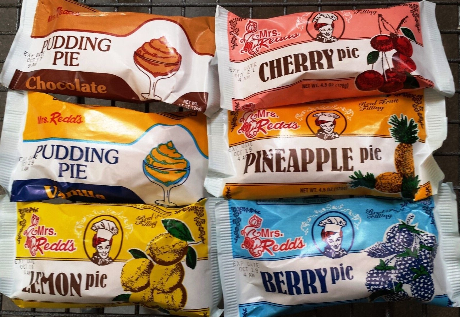 Mrs. Redd’s Glazed Pudding or Real Fruit Filling Pies ( 3 Pack ) ~ Pick One