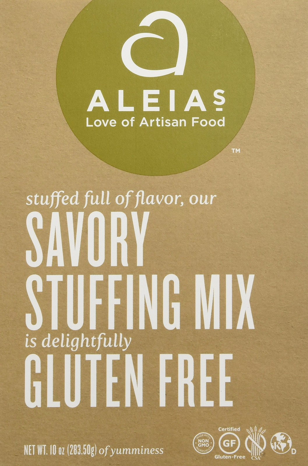 Gluten Free Savory Stuffing Mix 10 Ounce Kosher Wheat Soy Egg Milk Free