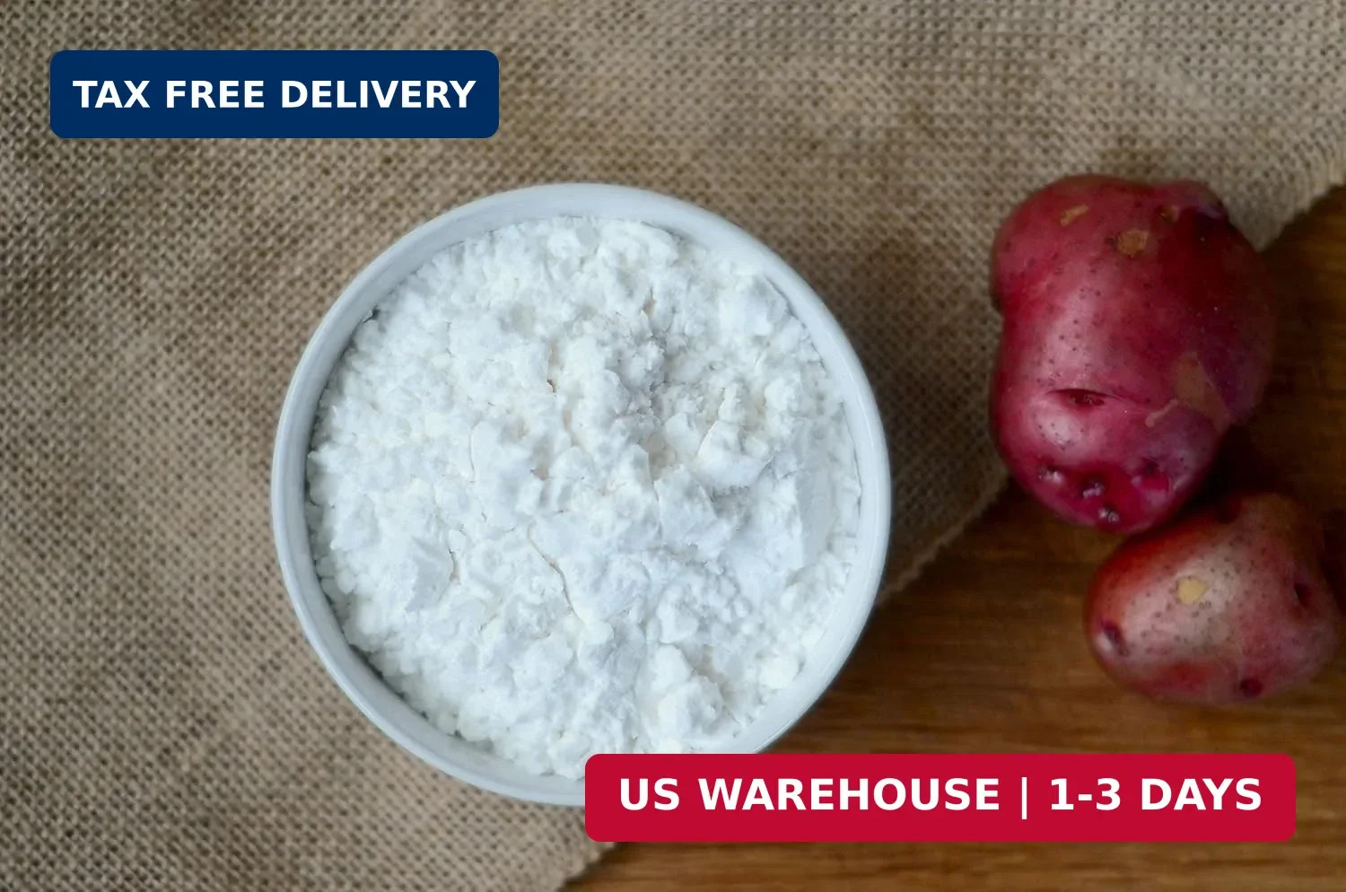 Anthony’s Organic Potato Starch, Unmodified, 2 lb, Gluten Free & Non GMO, Resist