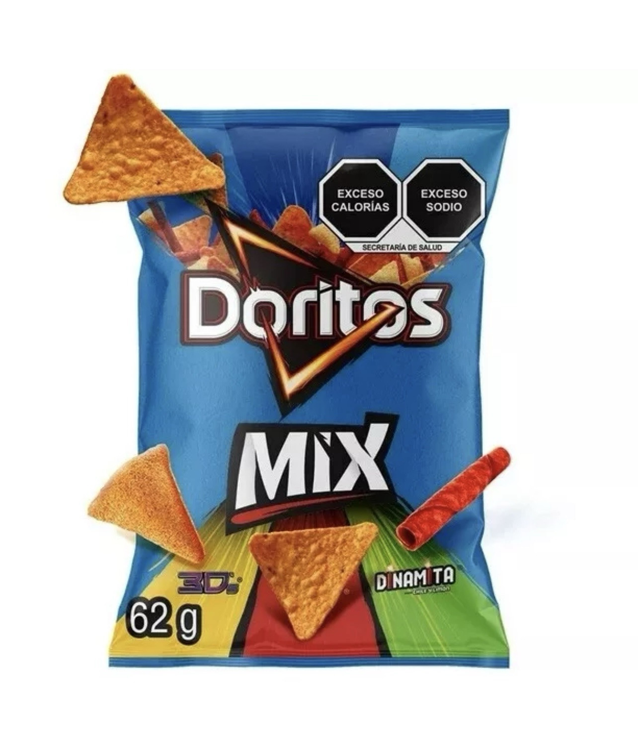 5X DORITOS MIX – SABRITAS MEXICANAS (5 Paquetes de 62g c/u)