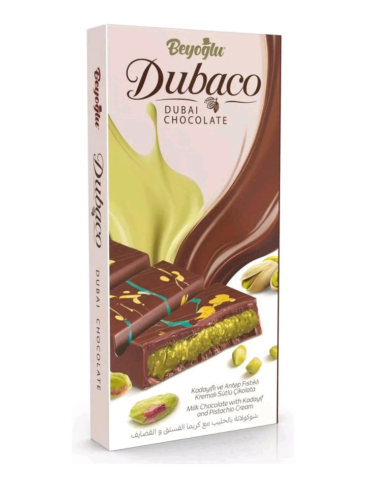 200g Beyoglu Dubaco Premium Dubai Chocolate With Pistachio and Kadaifi Kadayıf