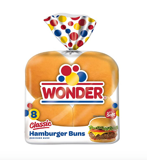 Wonder Bread Classic Hamburger Buns – 15 oz Package