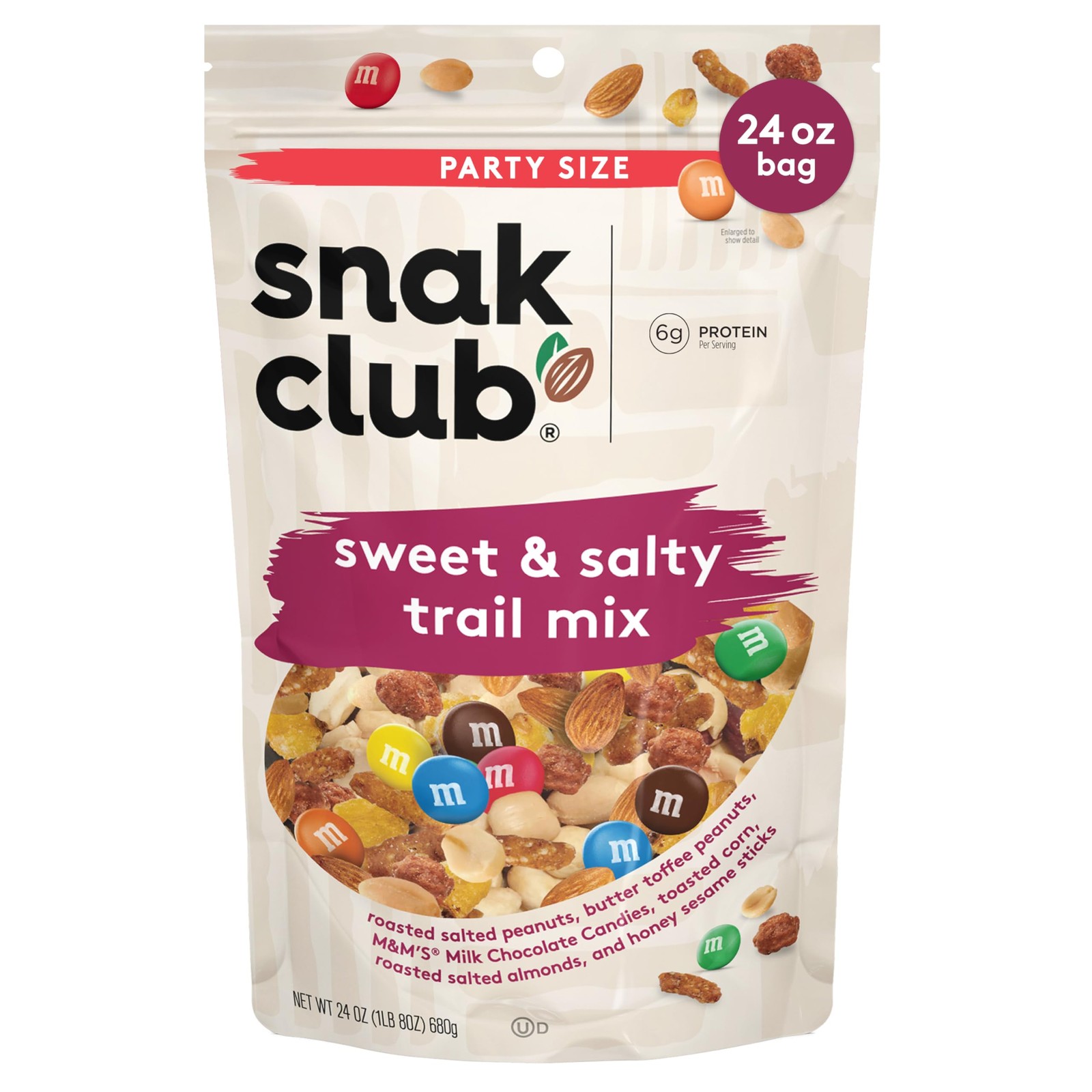 Sweet and Salty Trail Mix with Peanuts, Butter Toffee Peanuts, M&M’S Chocolat…