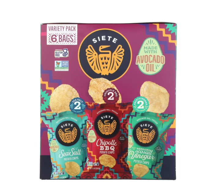 Siete Family Foods Siete Kettle Variety Pack, 6 pack