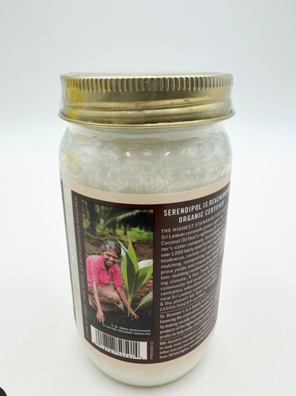 Dr. Bronner’s Virgin Coconut Oil Whole Kernel 14 fl oz Organic Pure