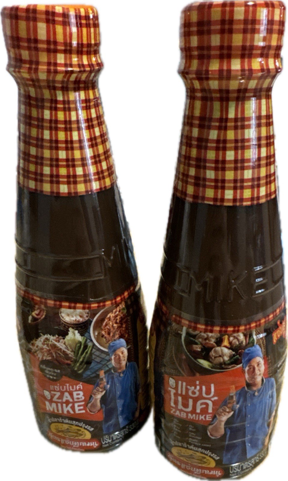 Zab Mike Pasteurized Thai Fermented Fish Sauce Nam Pla Ra Papaya Salad 2Pack