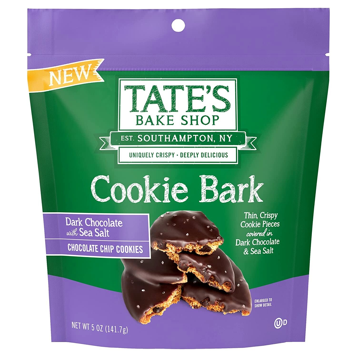 Tate’S Bake Shop Cookie Bark, Chocolate Chip Cookies with Dark Chocolate and Sea