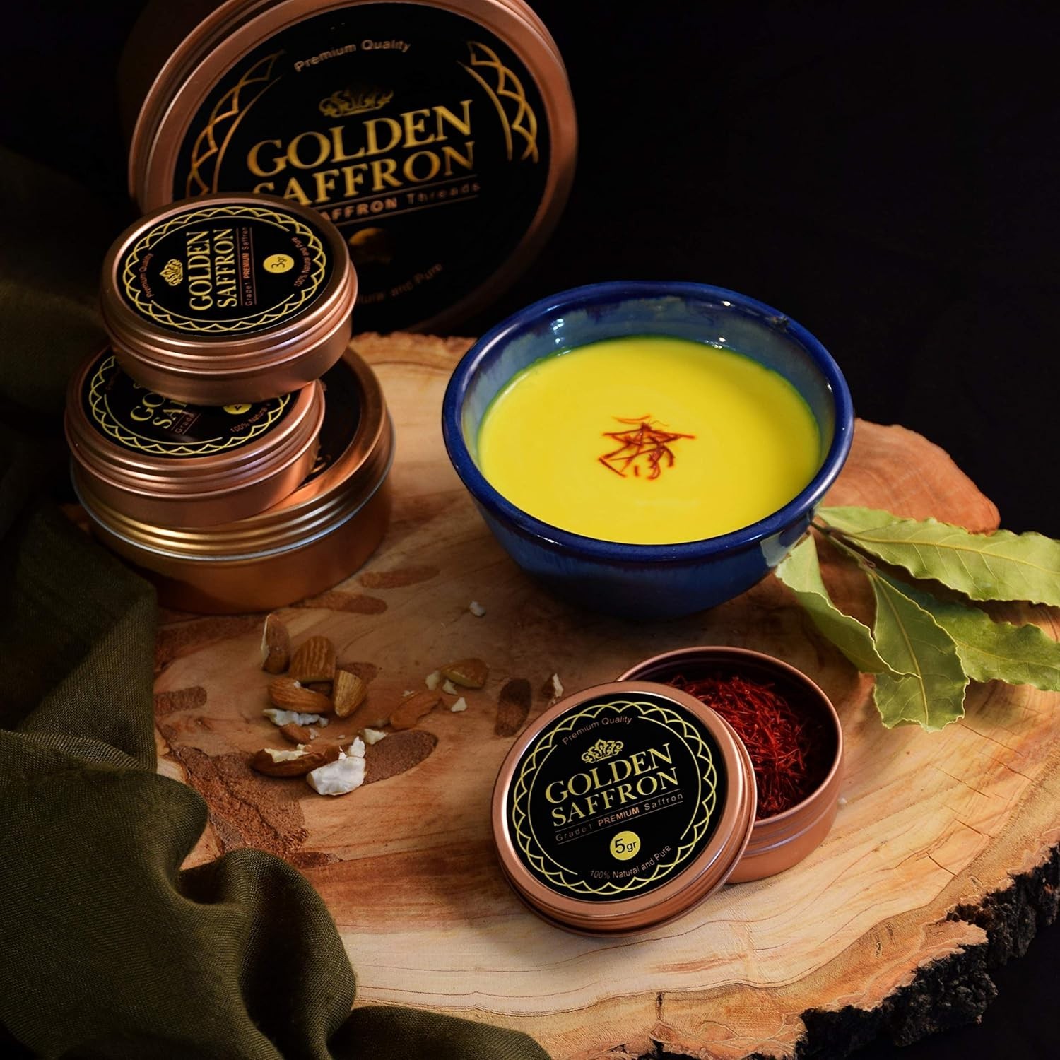 All Red Saffron Threads Grade A+ 5g Pure Non-GMO for Cooking Teas