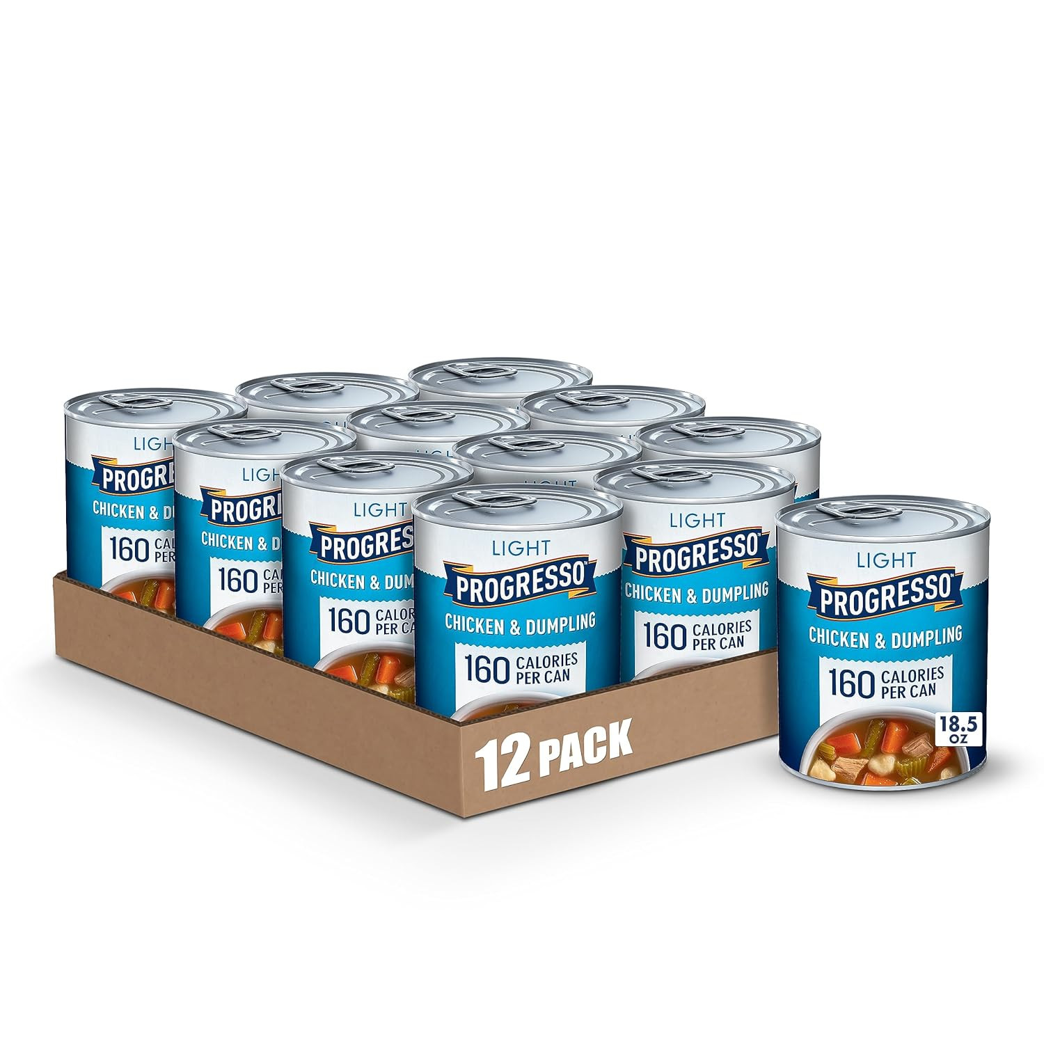 Light Canned Soup, Chicken and Dumpling Soup, 18.5 Oz (Pack of 12)