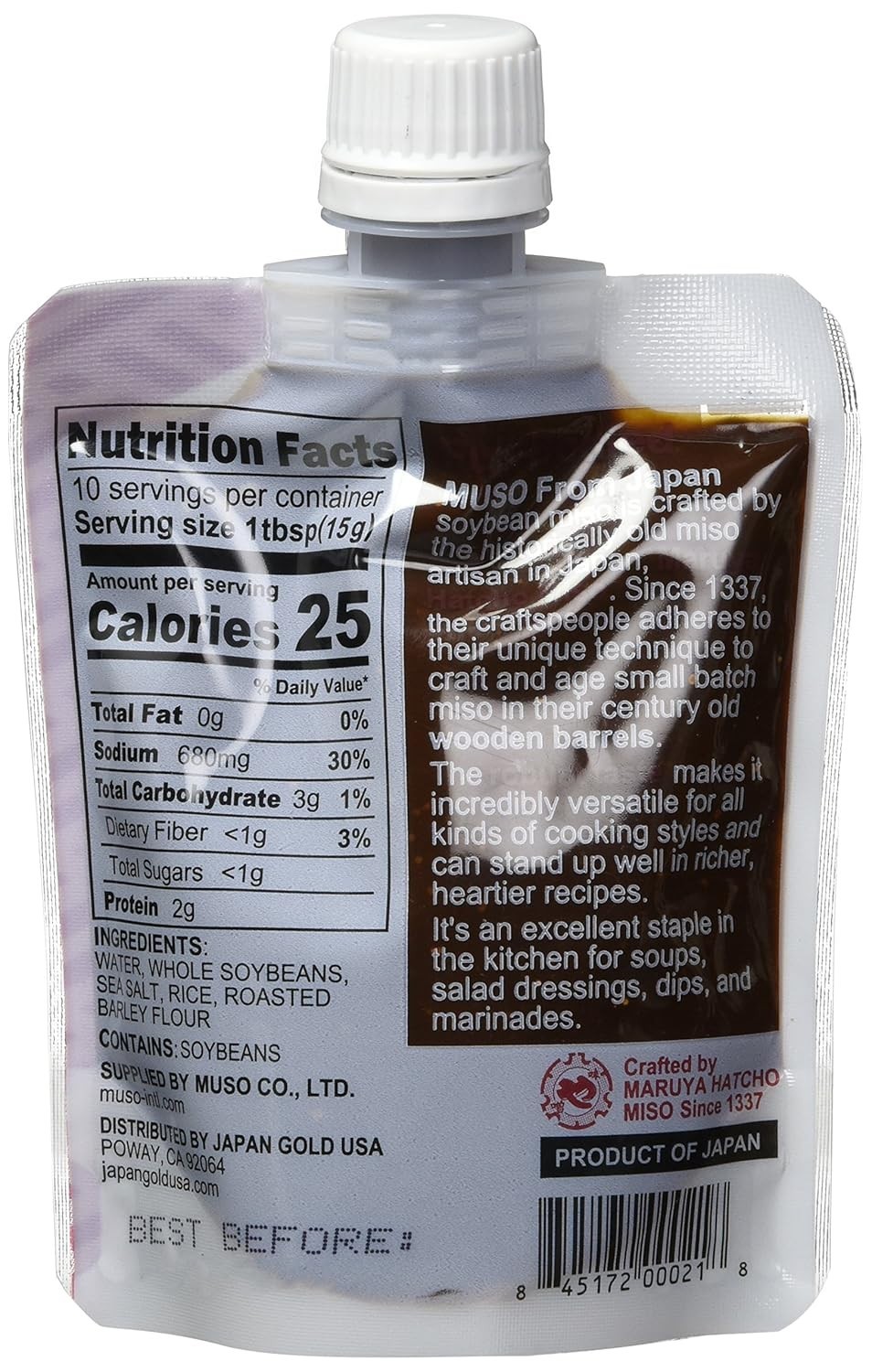 Smart Miso Dark Aged 5.2 oz – , Non-GMO Miso Paste for Asian Cuisine