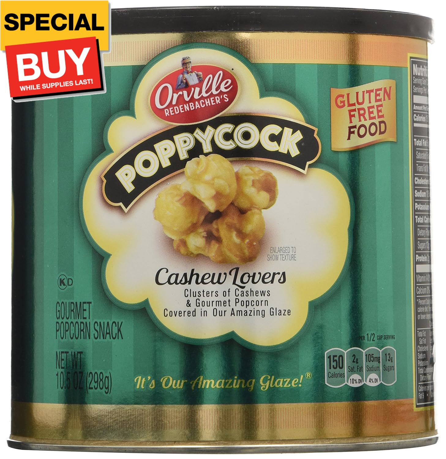 Orville Redenbachers Poppycock Cashew Lovers (1-10.5 oz. can)