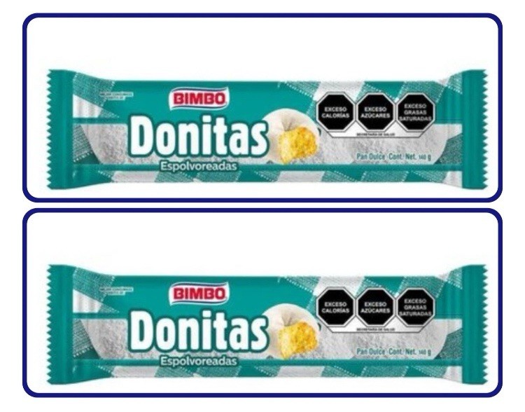DONITAS BIMBO ESPOLVOREADAS 2 BOLSAS 140 GR CADA BOLSA