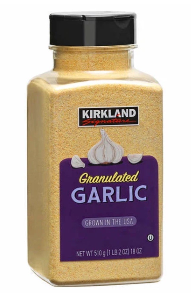 New Kirkland Granulated GARLIC – USA Fresh Jumbo Size Garlic, 18 oz Bottle