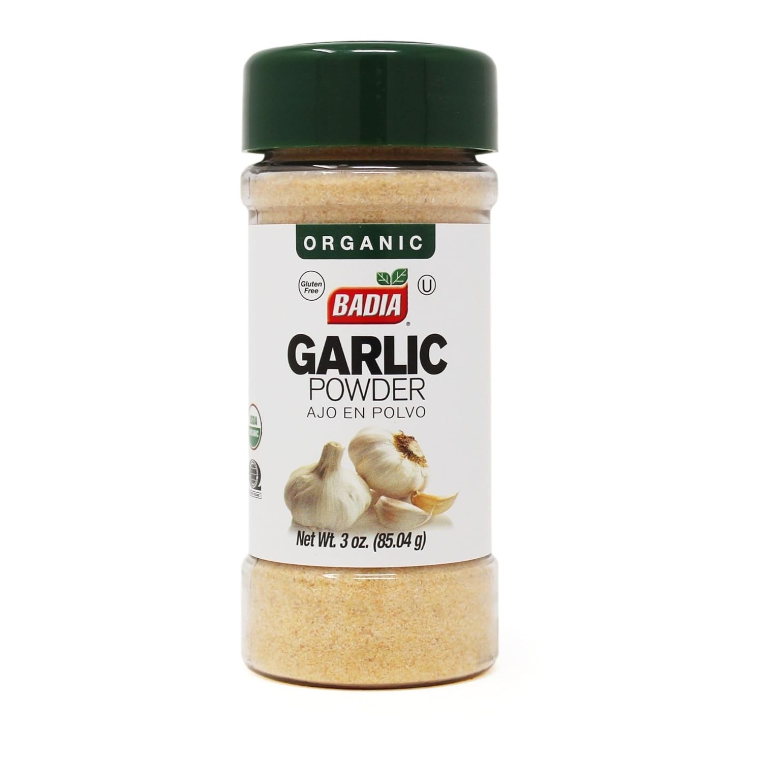 Badia Organic Garlic Powder, 3 oz – Premium Garlic Powder, Freshly Ground & Flav