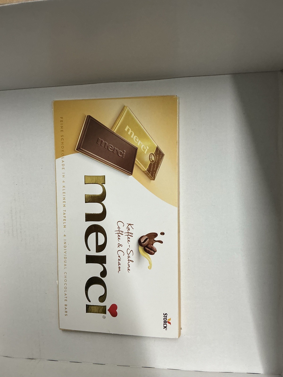 Merci Coffee & Cream Chocolate 100g x3 Pack German Candy Storck Kaffee Sahne