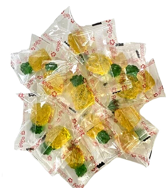 🍍~100CT 1.76Lb Gummy PINEAPPLE Flavor 3D Shaped Soft Candy Gummies Enjoy Hawaii