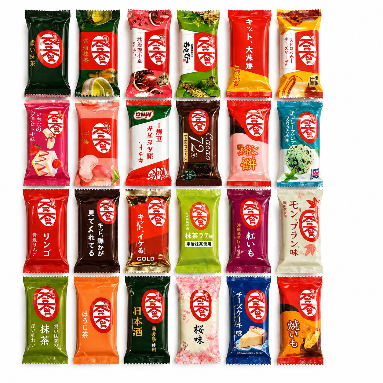 21 Pieces Japan KitKat Minis All Different Kit Kat Flavors