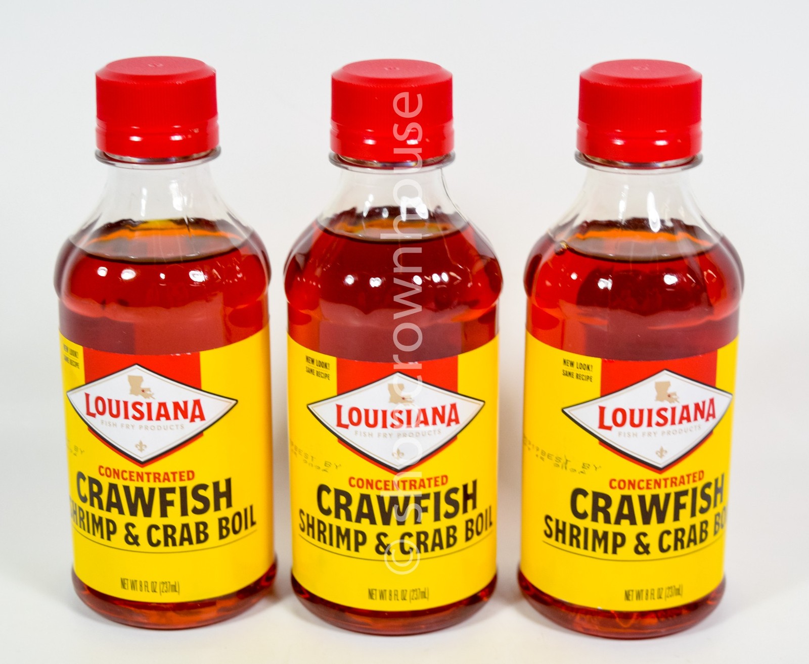 3 Louisiana Concentrated Crawfish Shrimp and Crab Boil 8oz bottle 11/27/2026