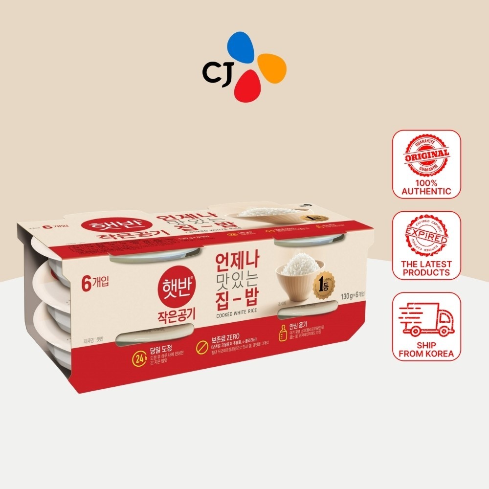 CJ Hetban Instant Cooked Rice 130g x 6 Bowls
