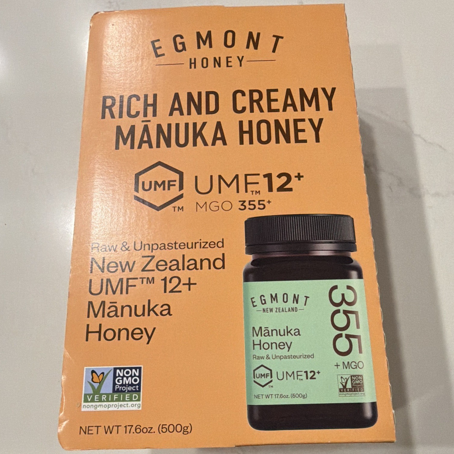 Egmont Honey Rich & Creamy Manuka Honey UMF 12+ MGO 355+ 500g NZ