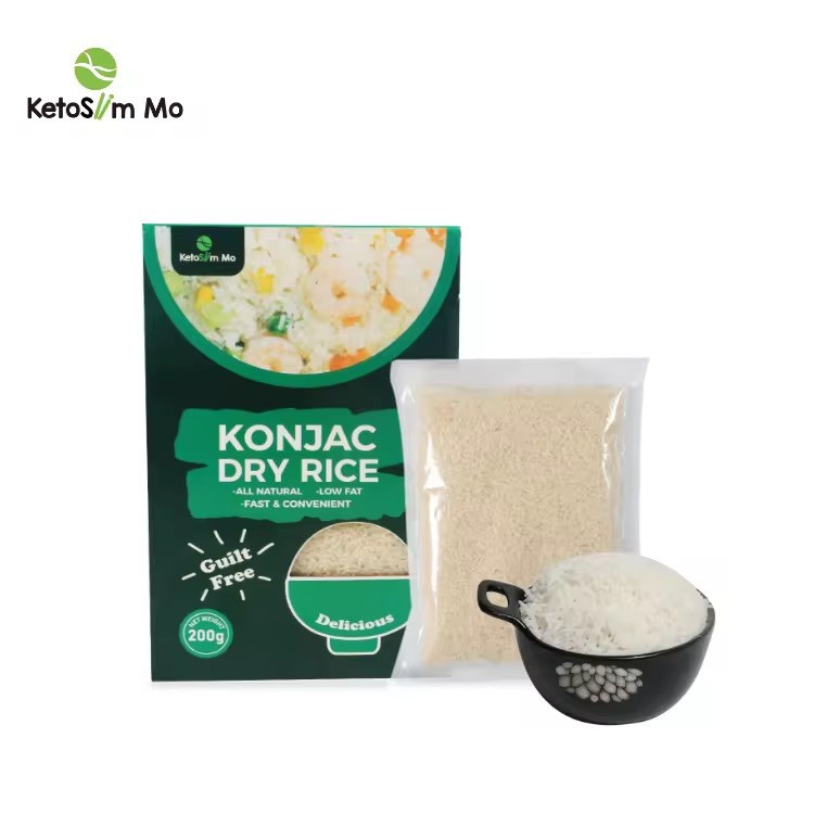 Konjac Dry Rice Gluten Free Plant Based Low Carb Vegan Fat Free White Rice 4pack