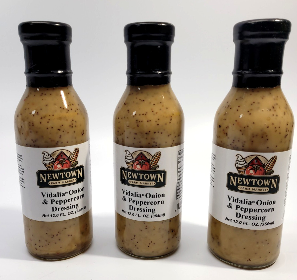 3 x Newtown Farm Market Vidalia Onion & Peppercorn Dressing 06/2029