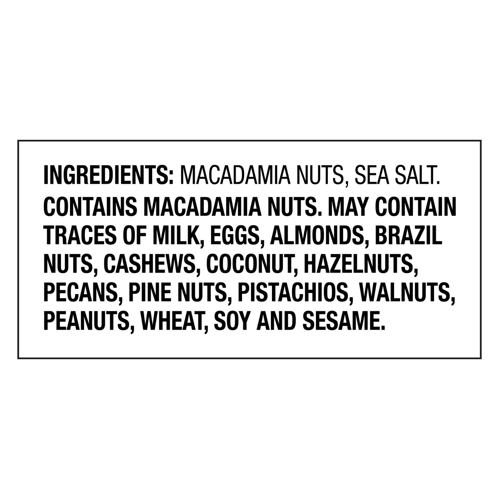 Great Value Dry Roasted & Salted Macadamia Nuts, 6 oz