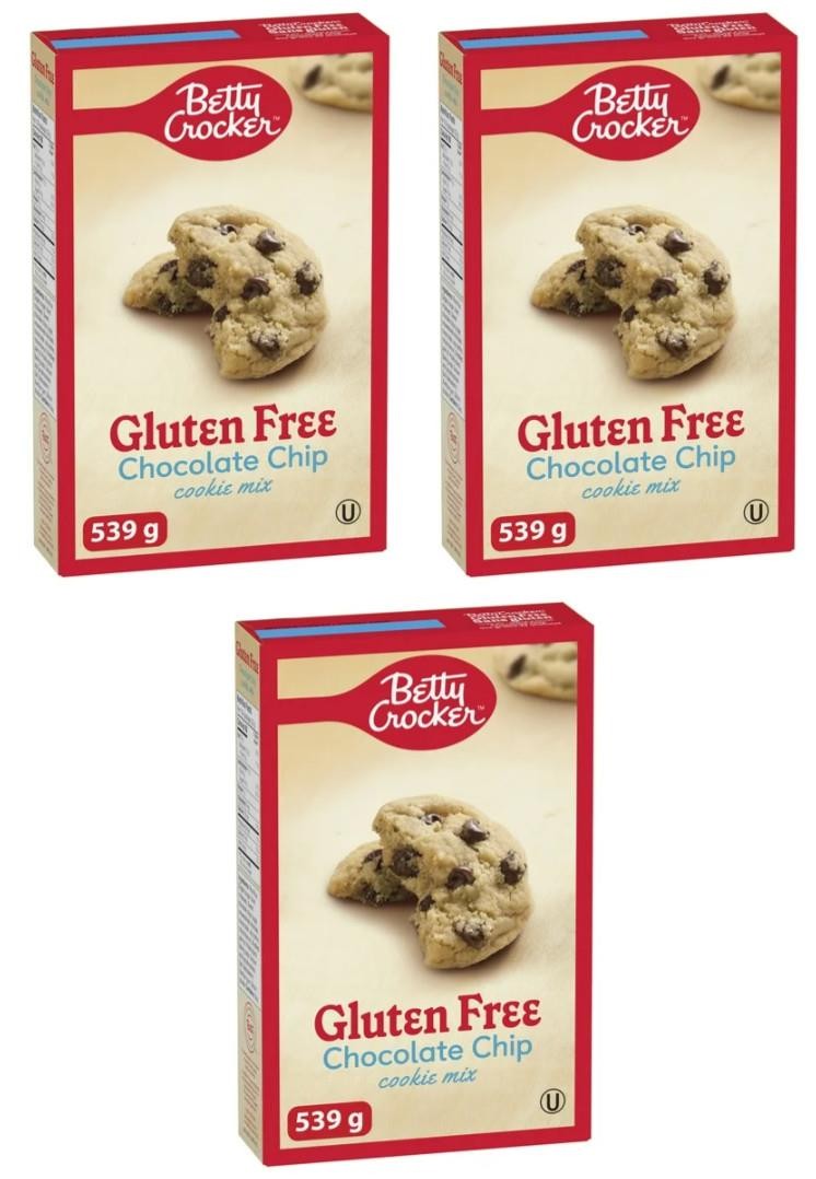 Betty Crocker Gluten Free Cookie Mix, Chocolate Chip, 539g (3 Pack)